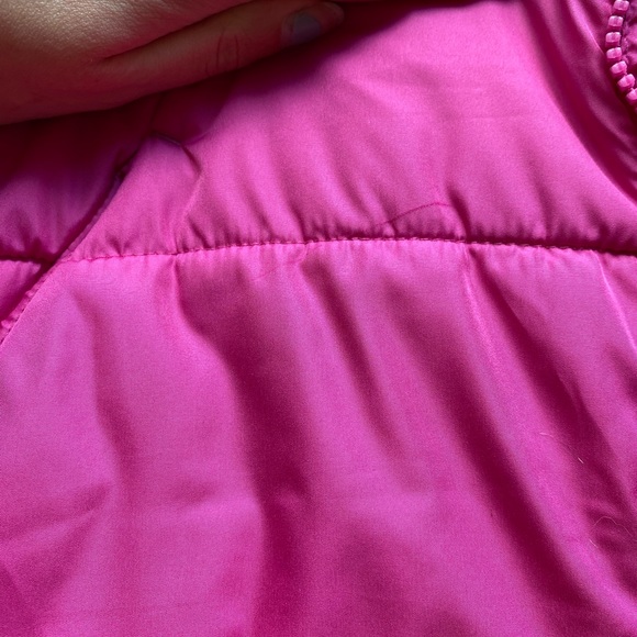 Child L pink puffer coat - Picture 3 of 5